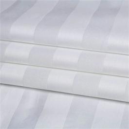 Hotel bedding fabric cotton 300TC 3cm sateen stripe 