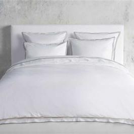 Embroidered hotel duvet cover set pure cotton 400thread count