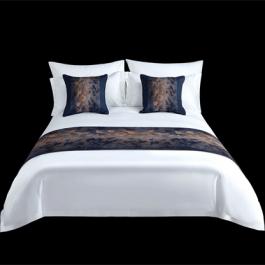 decorative jacquard luxury hotel bed runners