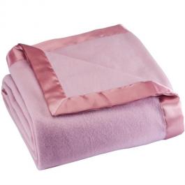 hotel micro fleece polyester blankets pink color