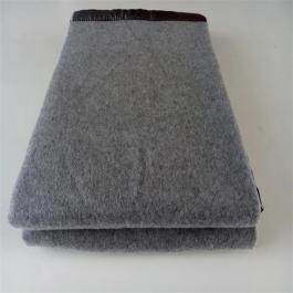 Grey color fleece blanket for hotels 