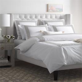 Luxury quality grey border hotel bedding set 
