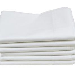 100% cotton 250TC sateen white hotel flat sheets