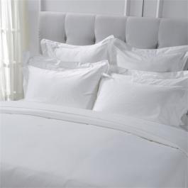 China hotel linen supplier pure cotton 400TC plain white